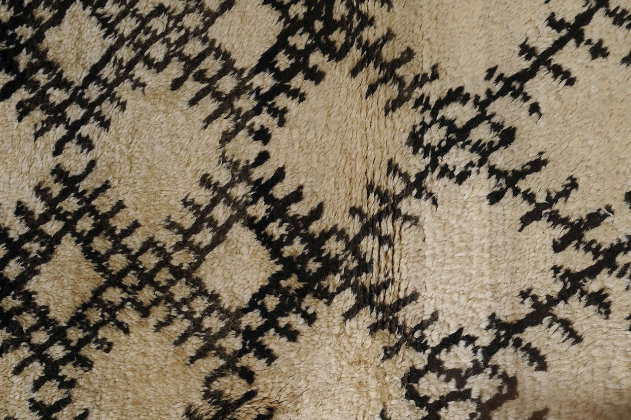 Moroccan Rare and Unusual Beni Ouarain Berber Carpet